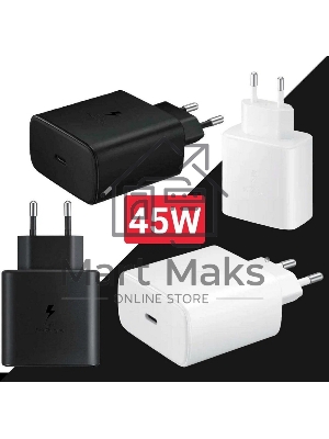 Блок питания (сетевой адаптер) Amperin USB-А, USB-C (YDS-TC045-011) 45W, черный