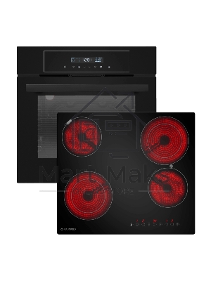 Встраиваемый комплект Maunfeld Bergen черный/черный