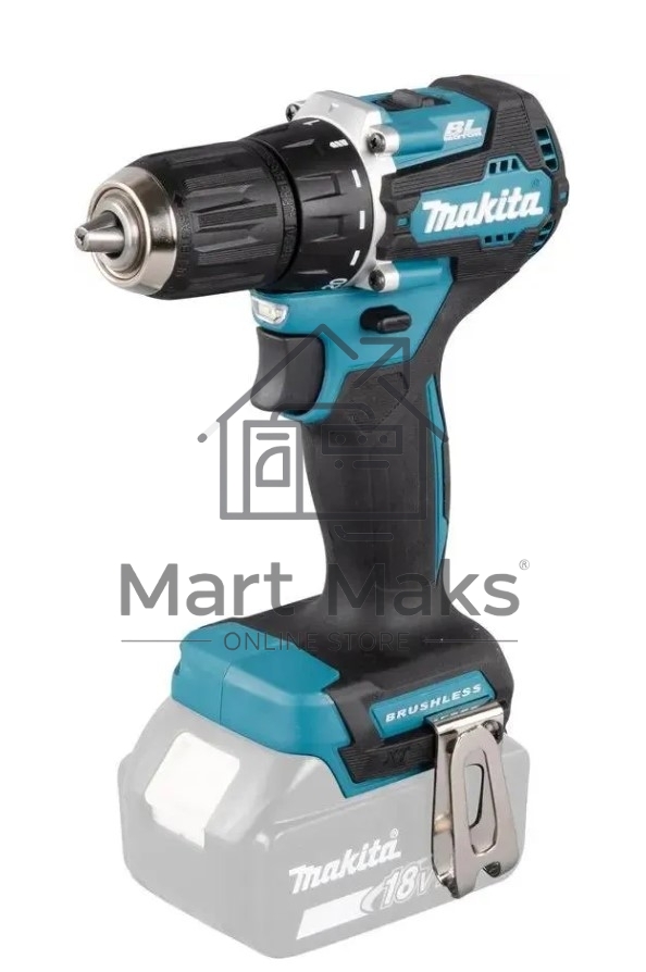 Дрель-шуруповерт Makita DDF487Z, 18 В, без АКБ, аккумуляторная