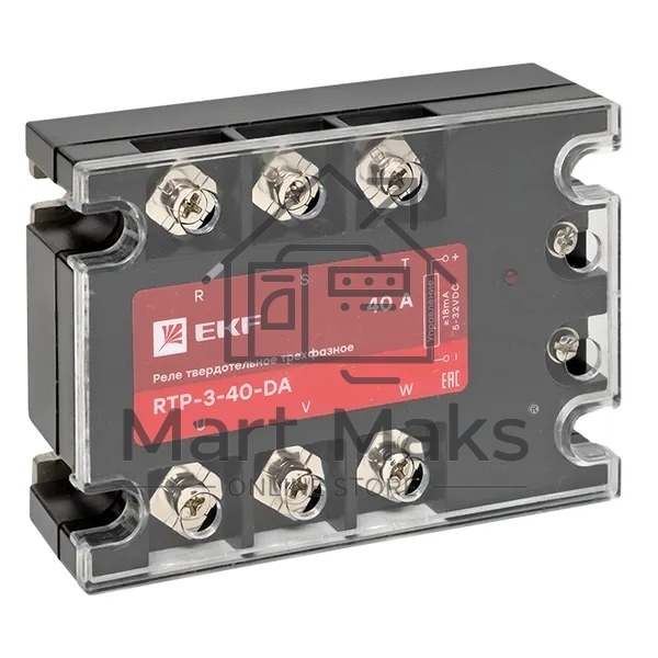 Реле твердотельное трехфазное RTP-40-DA PROxima EKF rtp-3-40-da