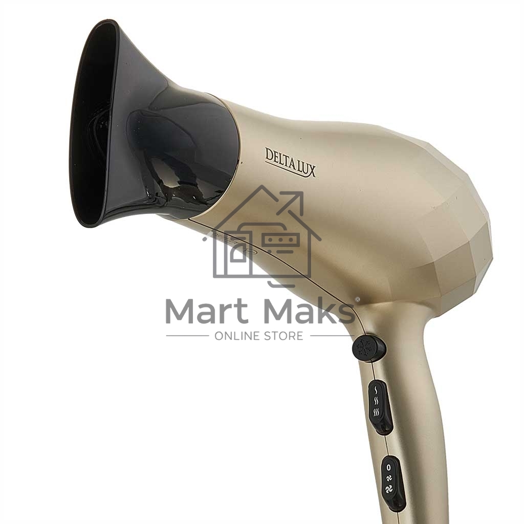 Фен Delta LUX DL-0941 золотой с черным