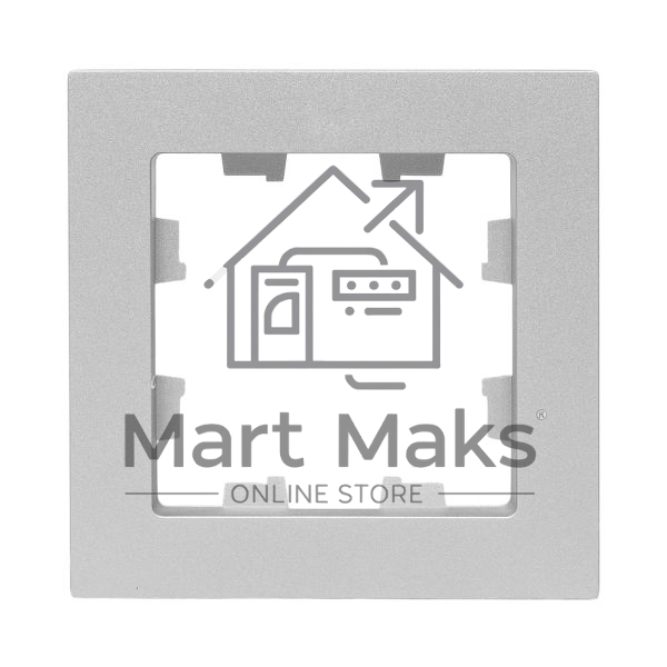 Рамка EKF 1-м Эпика пластик алюм., UP1-FPA-01