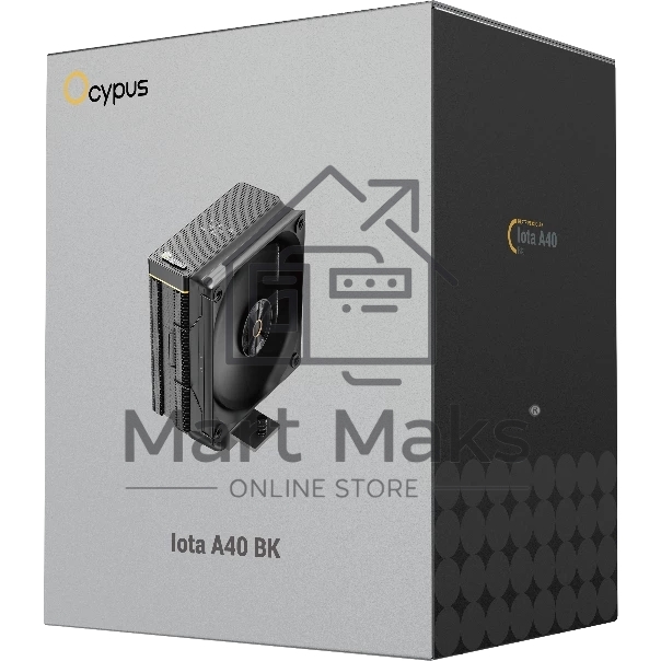 Кулер Ocypus Iota A40 BK Black Iota-A40-BK черный 120мм алюминий+медь 2000rpm 29db 4-pin 220W 156мм
