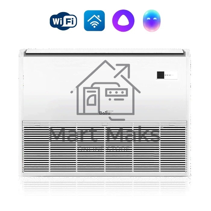 Блок внутренний напольно-потолочной сплит-системы Ballu BLC_CF/in-18HN1_21Y 18000 BTU, 55 м², 32 дБ, охлаждение, обогрев, осушение, белый