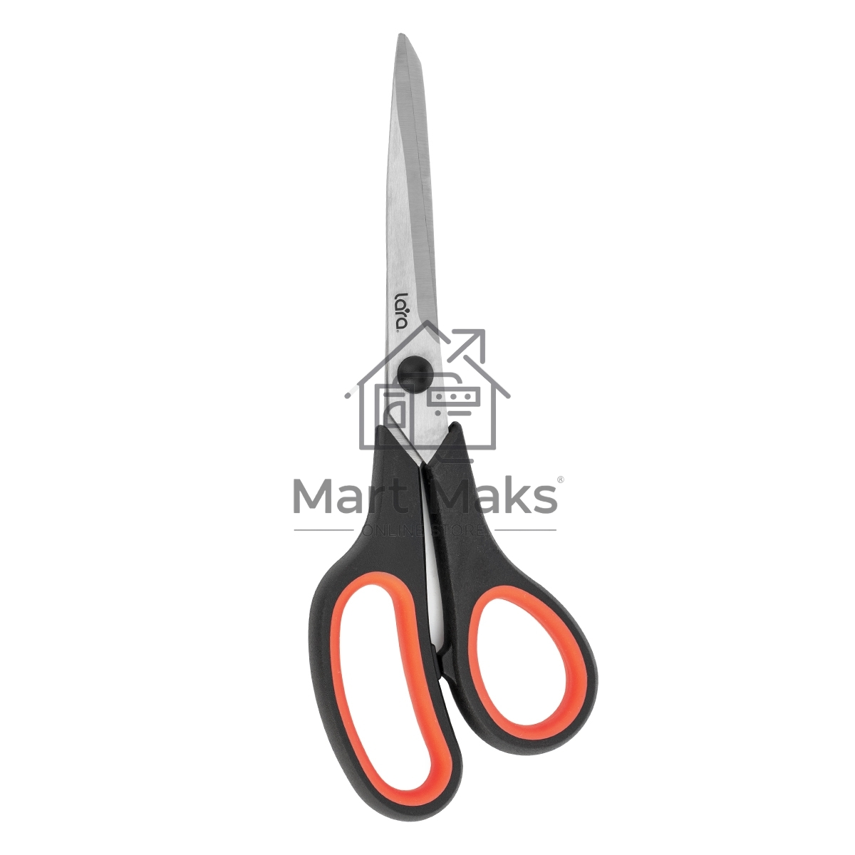 Ножницы LARA LR05-90 BLISTER 21,5 см, прорезиненные ручки, сверхострая заточка, нержавеющая сталь 2CR14