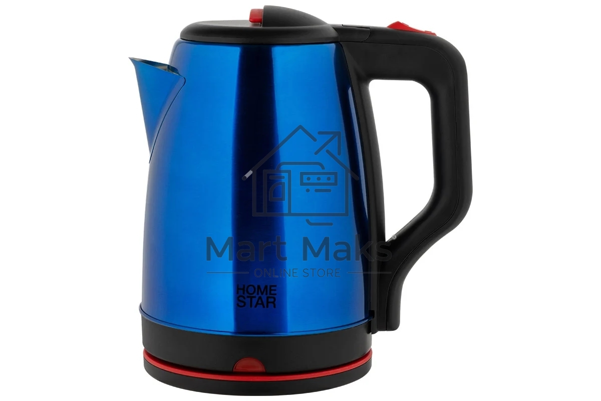 Чайник электрический Homestar HS-1003 1.8л нержавейка, синий