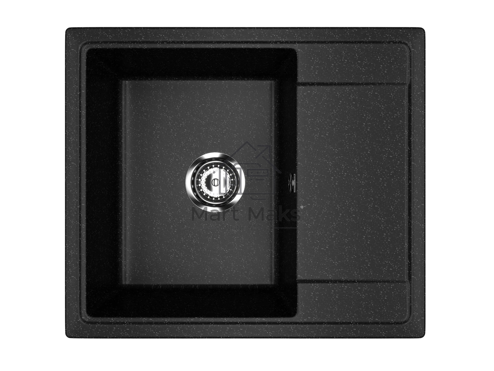 Мойка кухонная PRACTIK PR-M 575-004 черный оникс