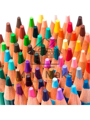 Карандаши цветные Deli 6568, липа, цветной корпус 72 цвета, металлическая коробка