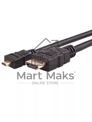 Кабель VCOM/TELECOM HDMI-19M -- MicroHDMI-19M ver 2.0+3D/Ethernet,1m Telecom <TCG206-1M>