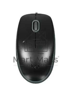 Мышь проводная Logitech M110 Silent черный, 1000 dpi, USB, кнопки - 3