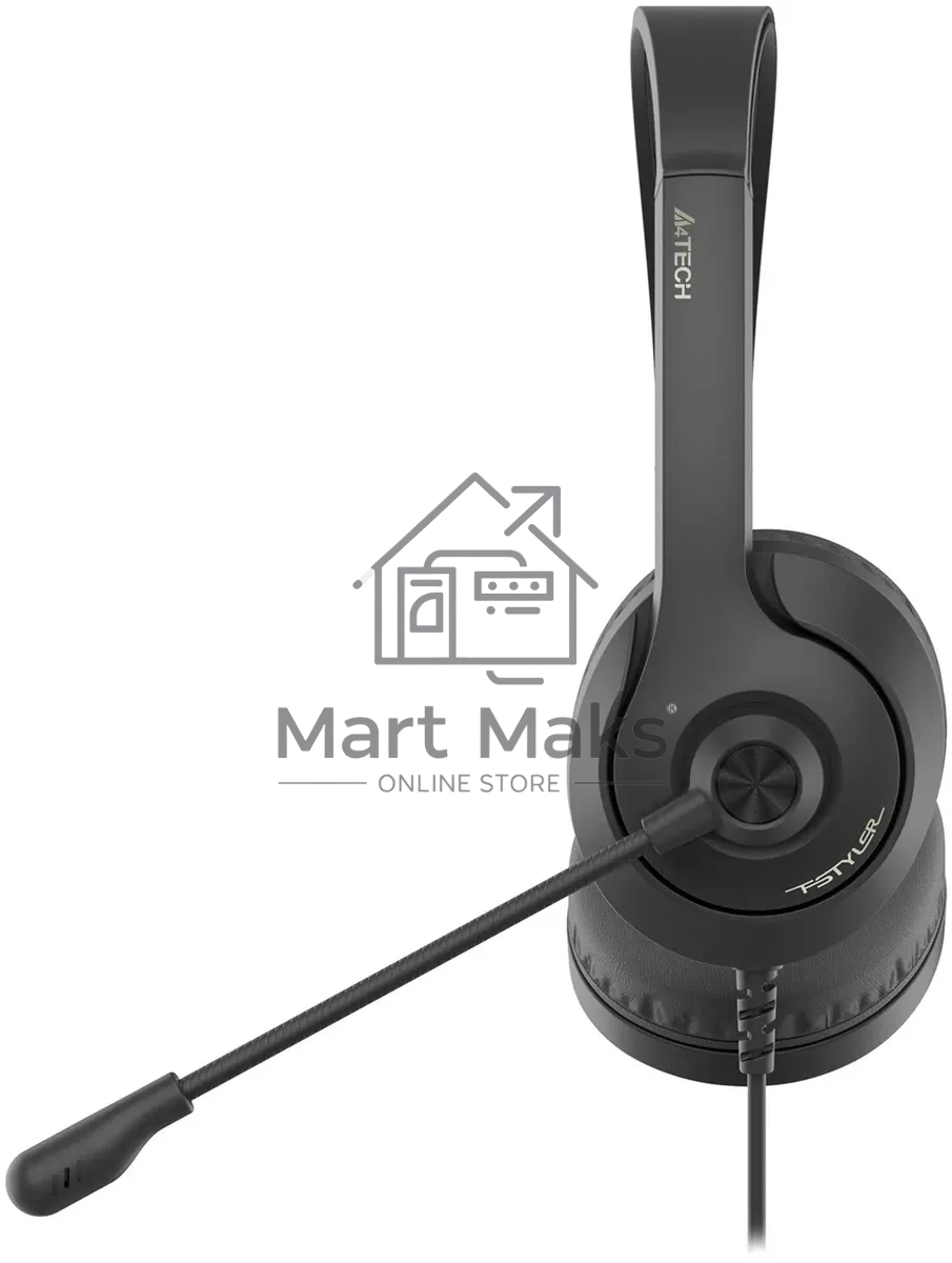 Наушники с микрофоном A4Tech Fstyler FH100i черный 1.8м накладные оголовье (FH100I)
