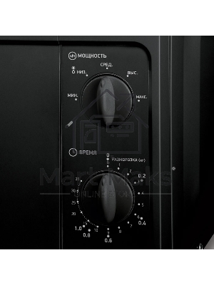 Микроволновая печь BBK 20MWS709MB черный, 20 л, 700 Вт, поворотный механизм