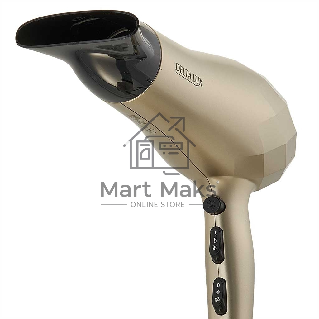 Фен Delta LUX DL-0941 золотой с черным