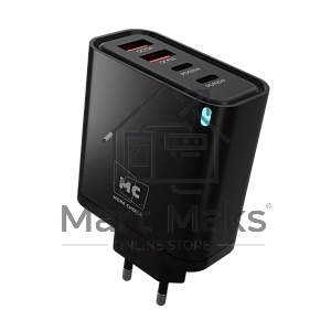 Зарядное устройство MORE CHOICE (4620202555649) NC95 2USB+2Type-C 3.0A PD 65W, черный