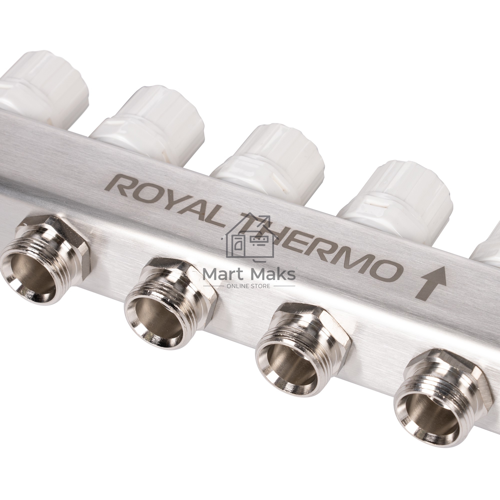 Коллектор Royal Thermo нерж. в сборе с расходомерами 1