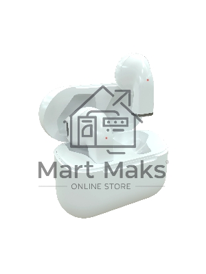 Наушники TWS More Choice БВ06 белый, вкладыши, Bluetooth, сенсорное управление, до 4 ч