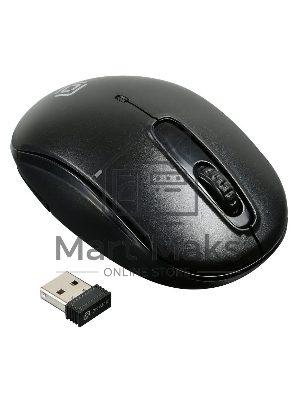 Мышь беспроводная Oklick 505MW черный, 1000 dpi, радиоканал, USB, кнопки - 3