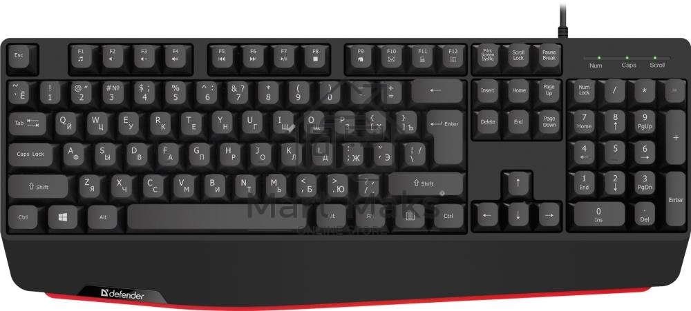 Клавиатура Defender Atom HB-546 проводная, USB, черный