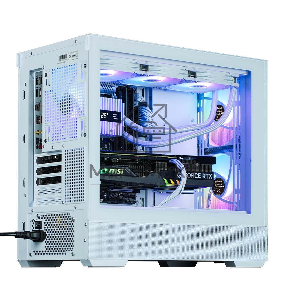 Компьютерный корпус ZALMAN P30 AIR, MATX, WHITE, WINDOW, 2xCombo (3.5'' or 2.5''), 3x2.5