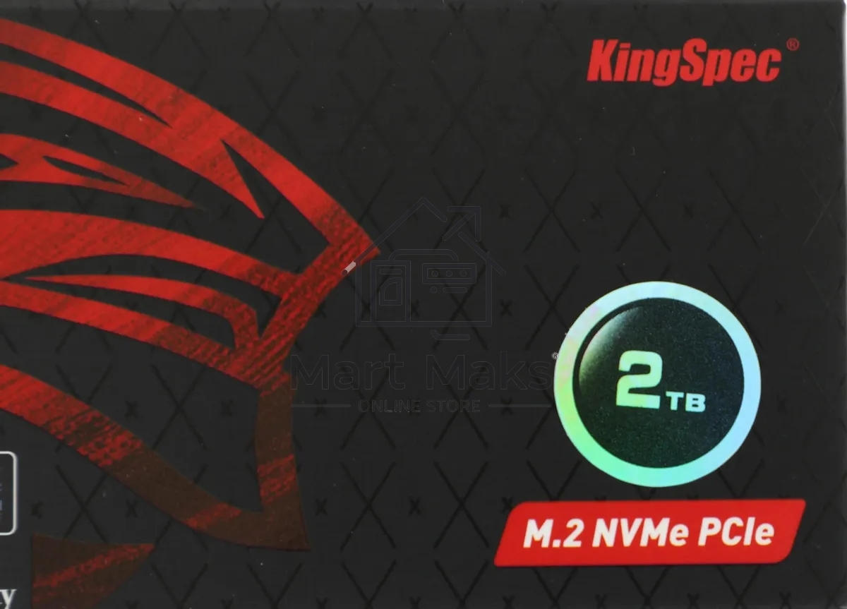 Накопитель SSD KingSpec NX-2TB, 2000GB, PCIe 3.0 x4, M.2 2280, NVMe, R/W 3400/3100