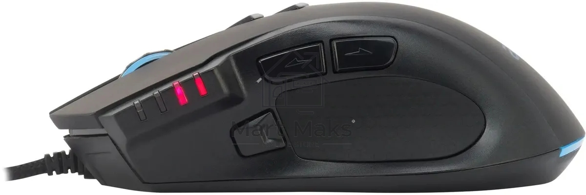 Мышь проводная Acer OMW150 черный, 4800 dpi, USB, кнопки - 8