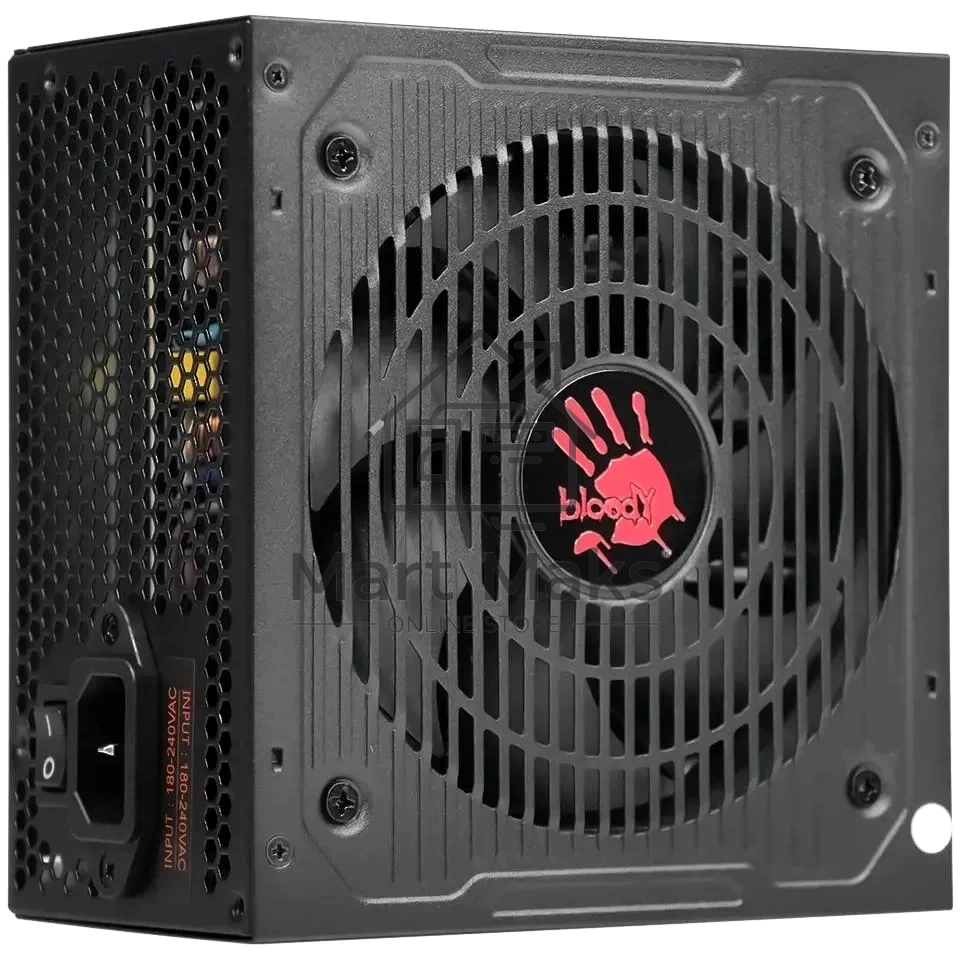 Блок питания Bloody BD-PS850G, 850Вт, 80 PLUS Gold, 120мм, модульный, черный