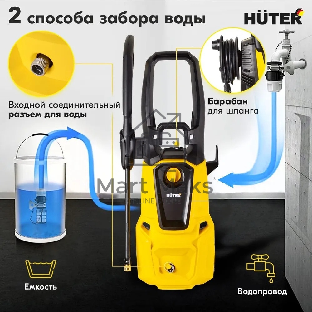 Мойка Huter W-4-MP-PRO 900/70/8/76