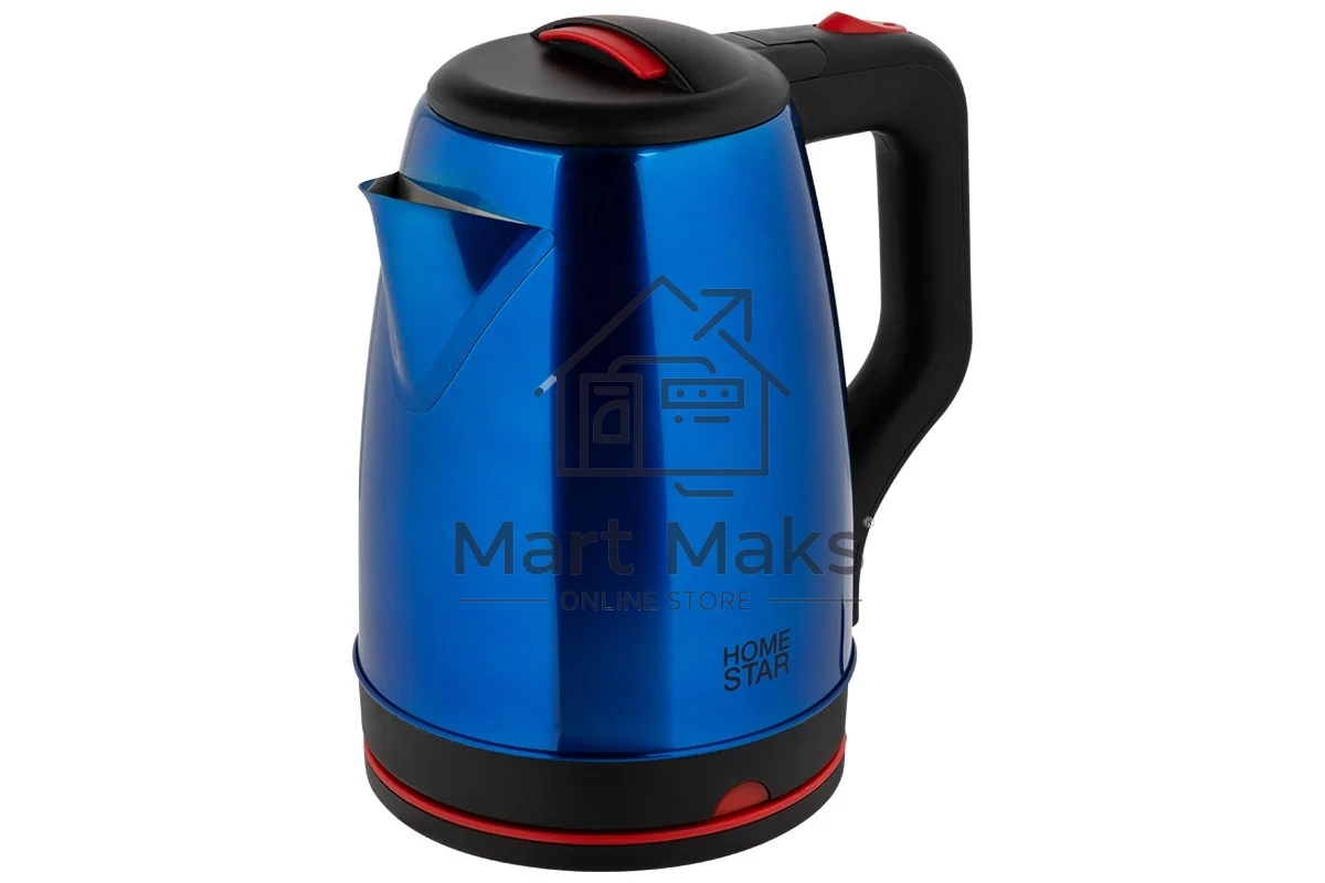 Чайник электрический Homestar HS-1003 1.8л нержавейка, синий