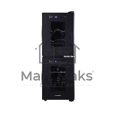 Винный шкаф CellarPrivate CP012-2Е черный, 32 л, 2 отсека, 12 бут.