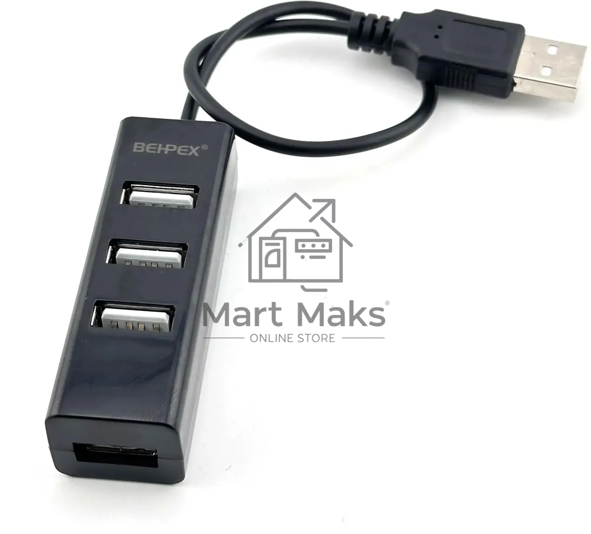 Разветвитель USB 2.0 BPH-1906 4порт. черный