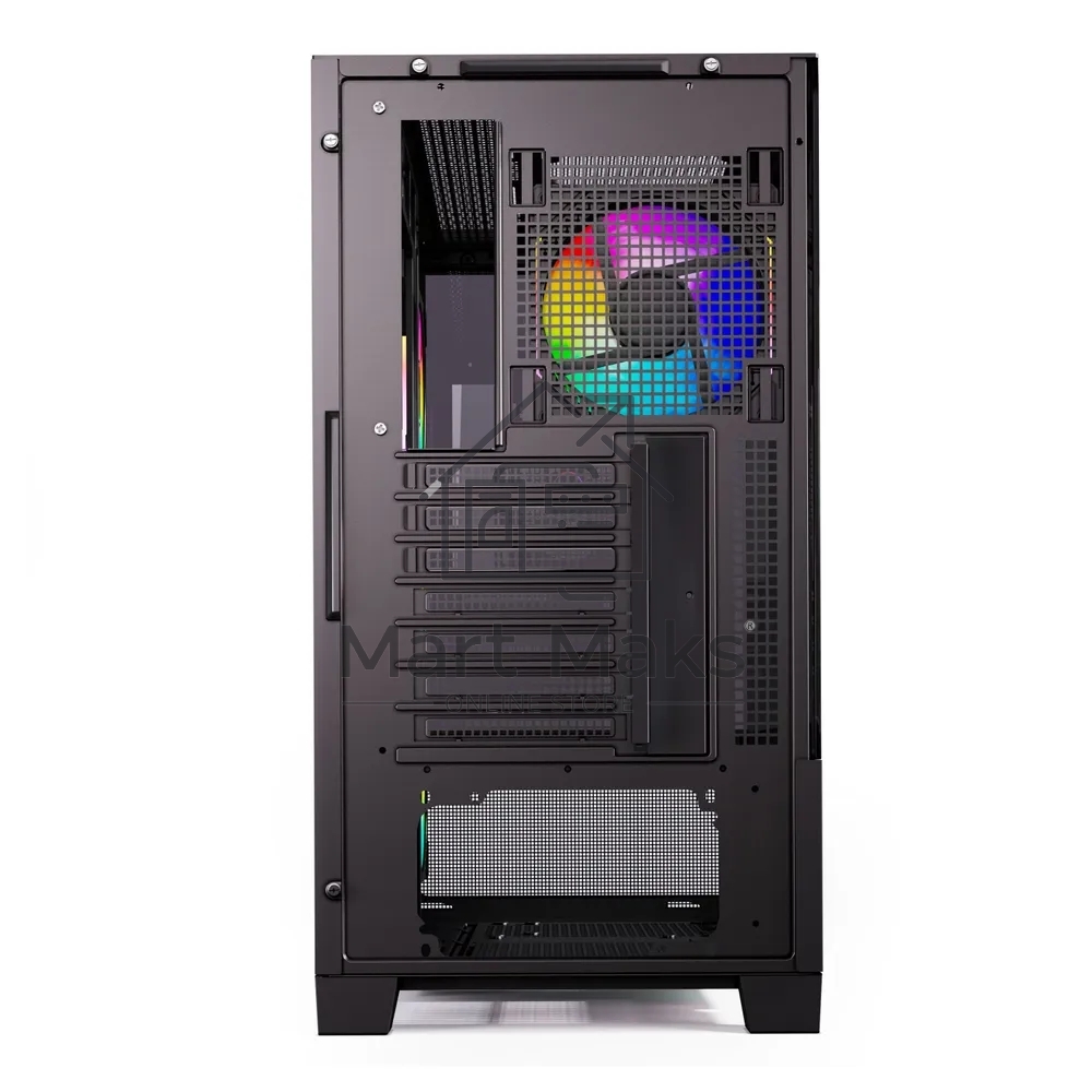Компьютерный корпус ABR MINI PRO (1*USB 3.0, 1*USB Type-C, HD Audio, 4xRGB Fan, ATX, Micro-ATX, ITX)