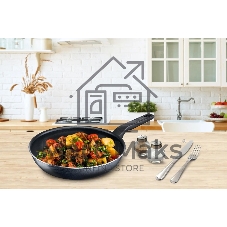 Сковорода Tefal Force 4218028 круглая 28см покрытие: антипригарное ручка несъемная (без крышки) черный (9100048317)