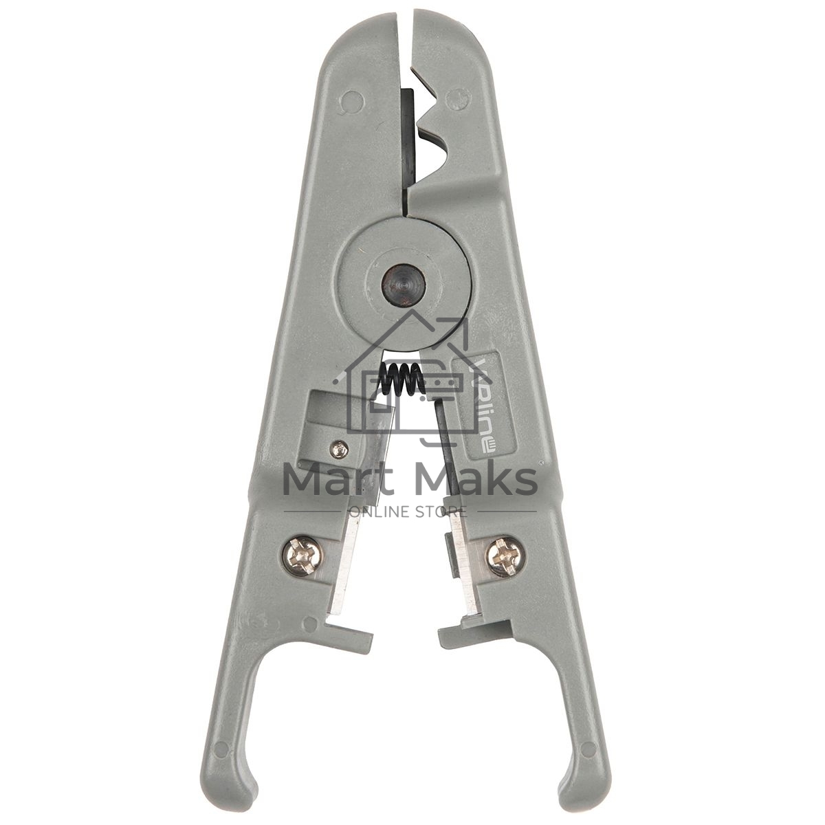 Инструмент обжимной Hyperline WRline WR-501B Стрипер для зачистки и обрезки витой пары (UTP/STP) и телефонного кабеля 3,2-9 мм, с возможностью регулировки