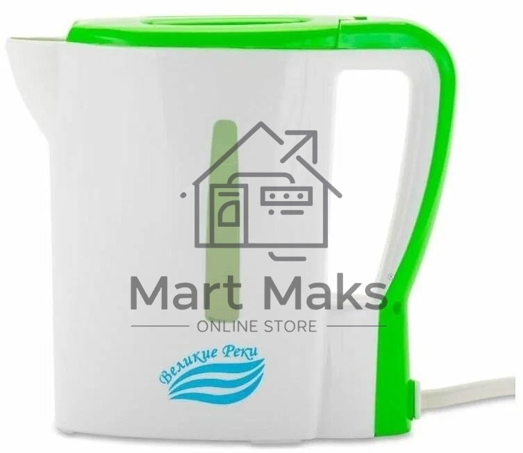 Чайник электрический Великие Реки Мая-1 бело-салатовый