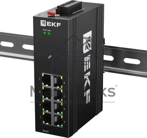 Коммутатор EKF TSX-ML2-8GTP, 8×1 Гбит/с PoE, управляемый