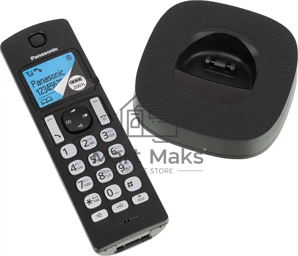 Телефон беспроводной (DECT) Panasonic KX-TGC310RU1 черный АОН