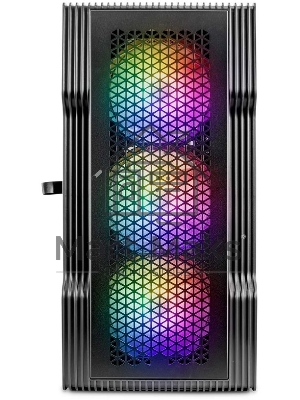 Компьютерный корпус 1STPLAYER TRILOBITE T3 черный mATX, TG 4x 120мм LED fans inc. T3-BK-4F1