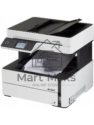 МФУ струйный Epson M3170 (C11CG92501), A4, ч/б, печ. до 39 стр/мин., 2400 x 1200 dpi (печать) 1200x2400dpi (скан.), USB, RJ-45, Wi-Fi, Air Print