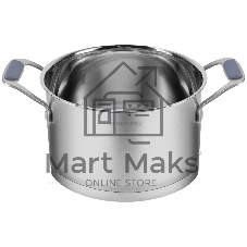 Кастрюля Maunfeld Madison MF50MS01CR из нержавеющей стали со стеклянной крышкой, 22см, 4,7л.
