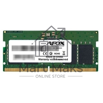 Оперативная память AFOX AFSD516T8S1P, DDR5, 16GB (1x16 GB), 4800 MHz, CL40, SO-DIMM