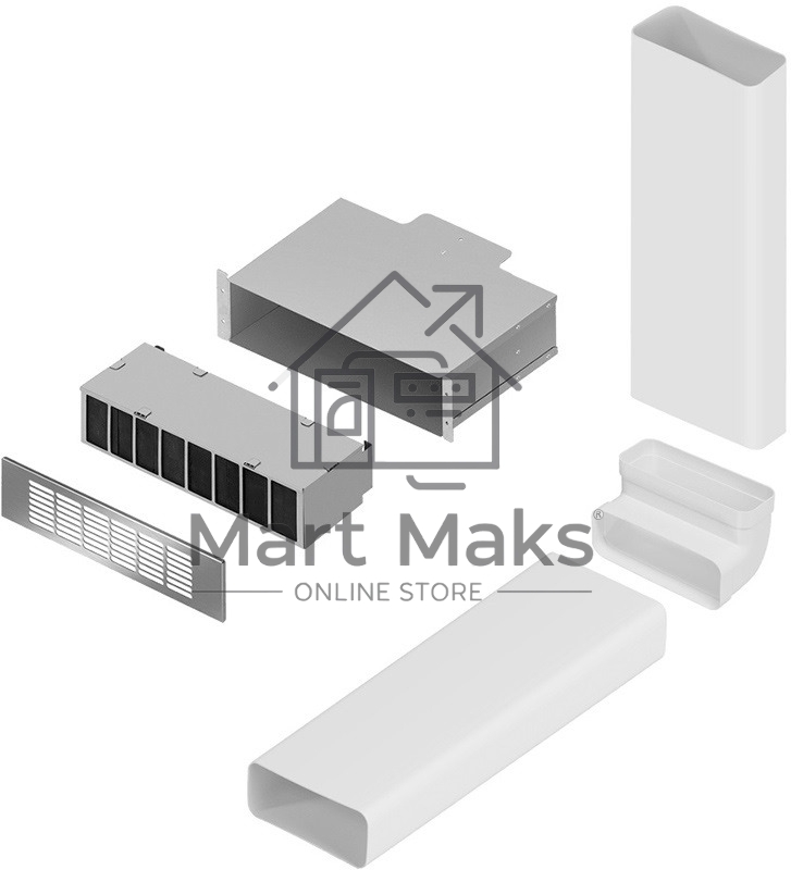 Комплект воздуховодов Maunfeld MIDS834 с фильтром CF314MW (для MIHC834SF2BK)