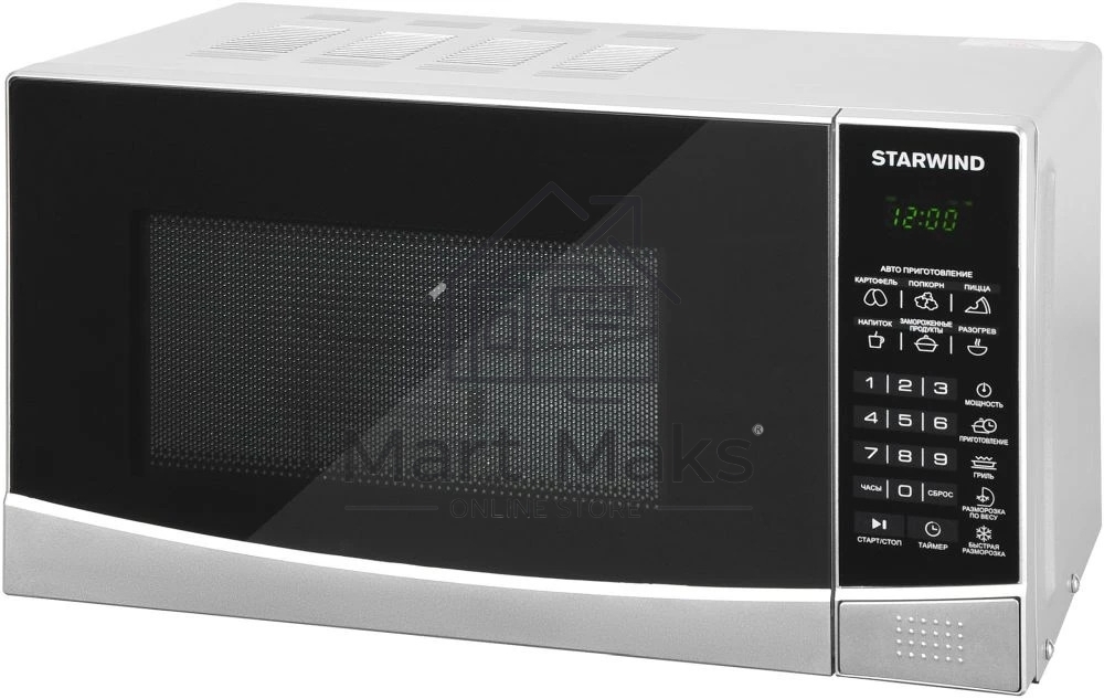 Микроволновая печь Starwind SMW3120 серебристый/черный, 20 л, 700 Вт, переключатели - сенсор