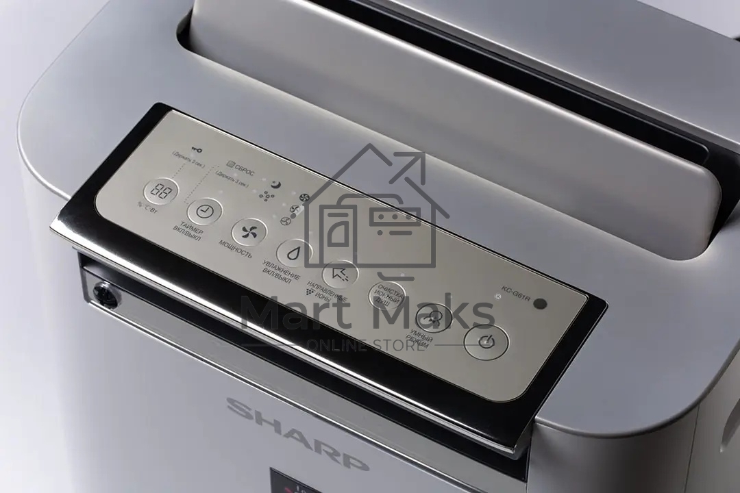 Климатический комплекс Sharp KC-G61RW белый, 50 м², 3 л, HEPA-фильтр, ионизация Plasmacluster, гигростат