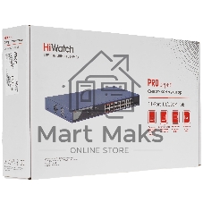 Коммутатор HiWatch SWT-1326P, 24×100 Мбит/с PoE + 2×1 Гбит/с Combo (RJ45/SFP), управляемый