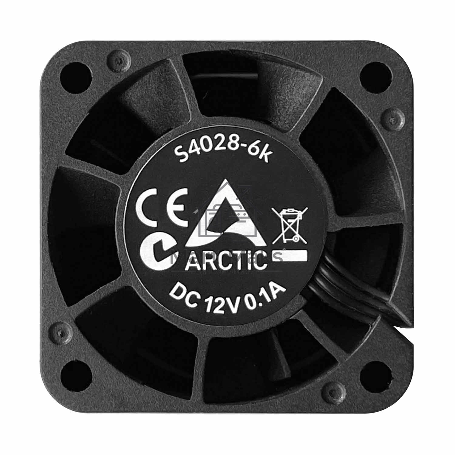 Вентилятор для корпуса Arctic S4028-6K черный, 40 мм, 6000 об/мин, 4 pin