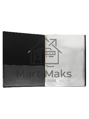 Папка с 80 прозрачными вкладками Silwerhof Perlen 292981-77 A4 1мм, карман серебристый металлик