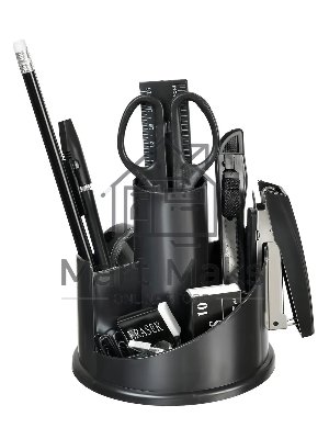 Настольный набор Silwerhof (12 предметов) пластик, черный