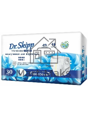 Подгузники для взрослых Dr.Skipp Standard Extra р-р L, 30 шт., 8132 Подгузники для взрослых Dr.Skipp Standard Extra р-р L, 30 шт., 8132