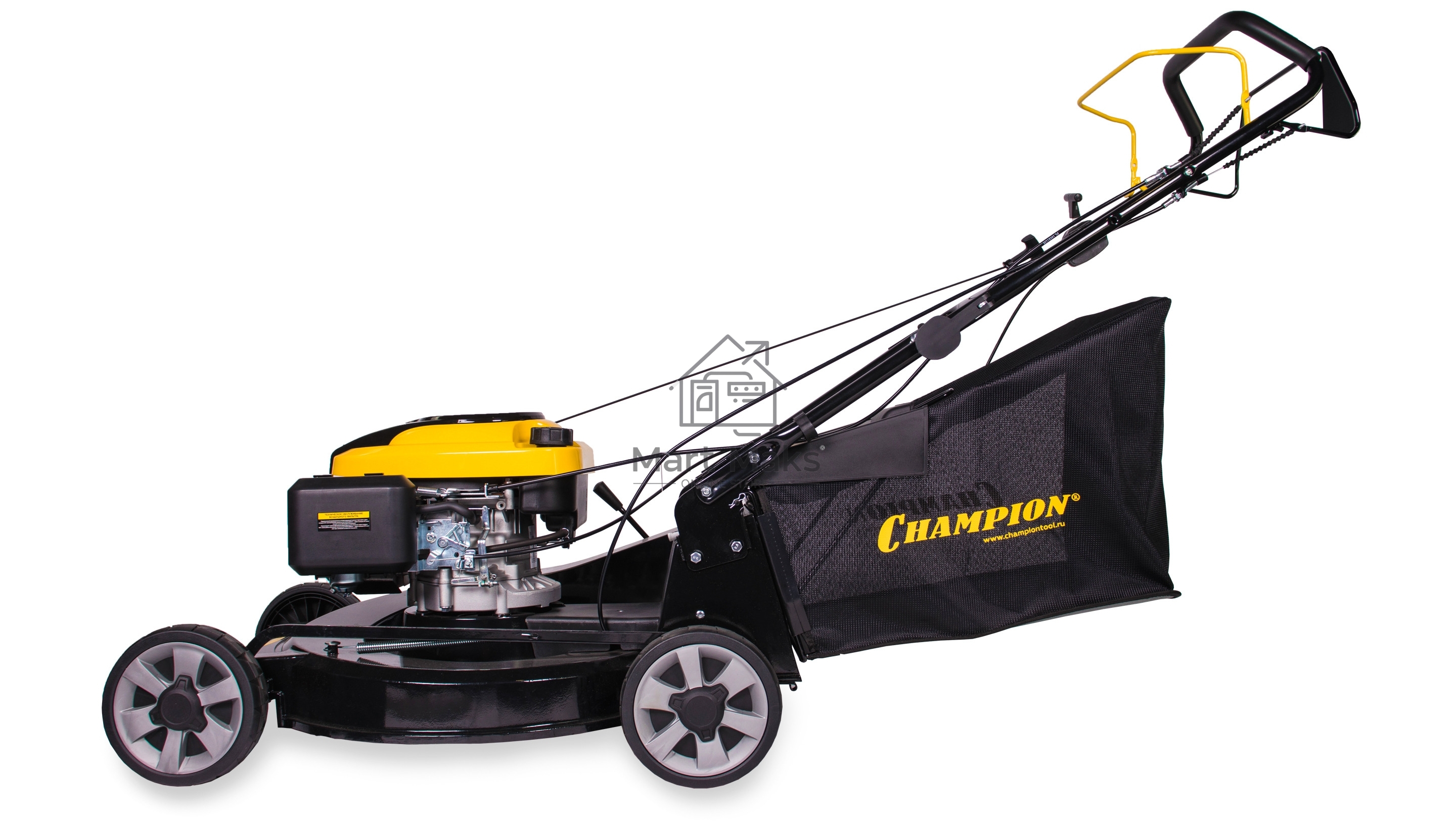 Газонокосилка Champion LM5645 4,4кВт привод 560мм 75л 25-80мм 1рычаг/8, 44кг3в1