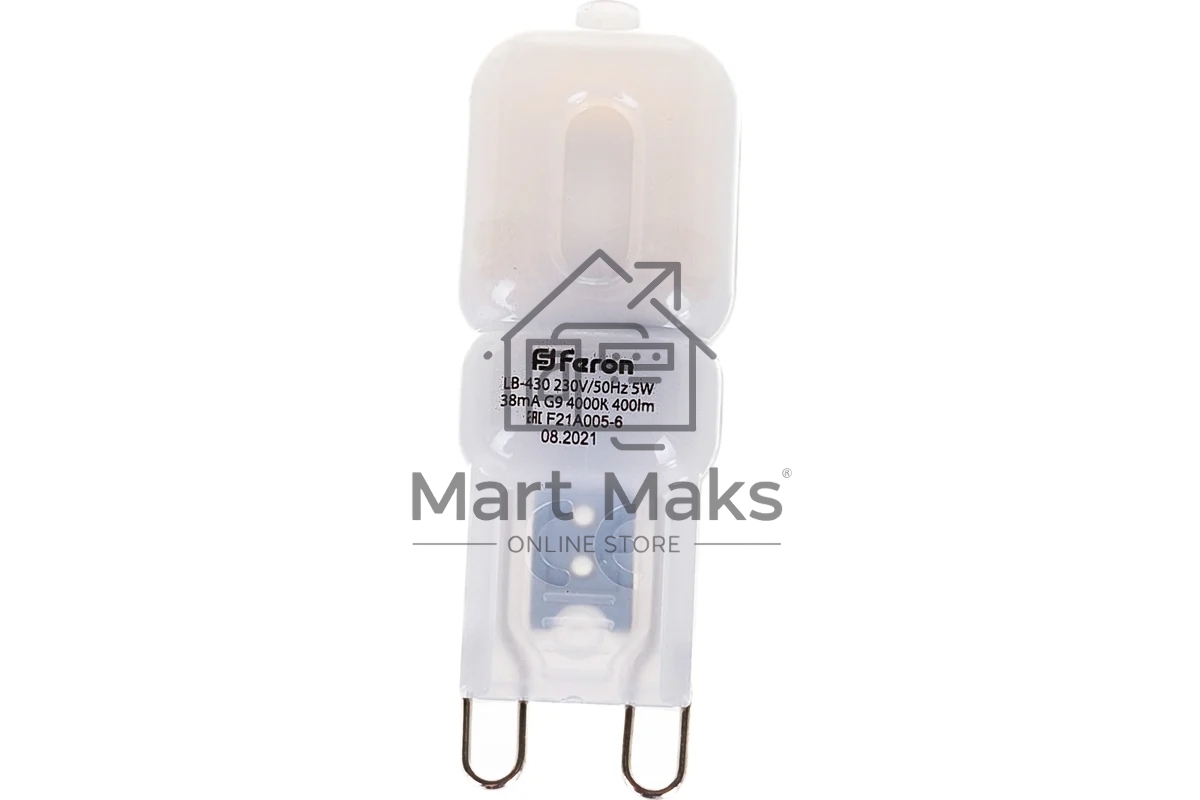 Лампа светодиодная FERON LB-430 (25637) 5W 230V G9 4000K